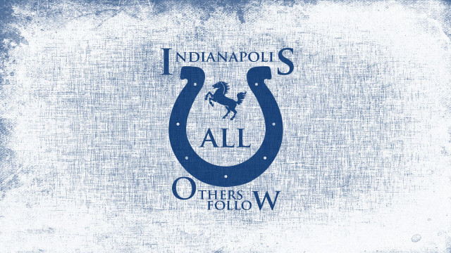Blue white indianapolis colts logo free wallpaper for desktop - medium preview image