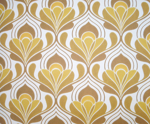 Leaves pattern brown white stripe free wallpaper for desktop - medium preview image