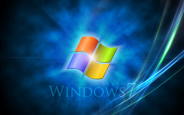 Blue green windows logo computer free wallpaper for desktop - medium preview image