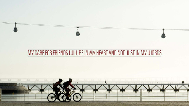 Beach bikers pier quote scenery free wallpaper for desktop - medium preview image