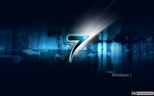 Blue wallpaper number seven side free wallpaper for desktop - medium preview image