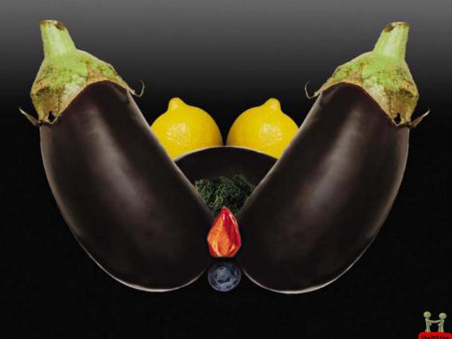 Eggplants lemon pepper black background free wallpaper for desktop - medium preview image