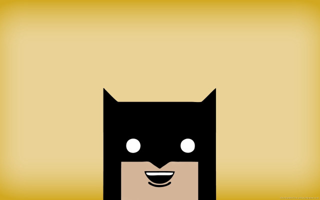 Batman mask smile yellow background #3 free wallpaper for desktop - medium preview image