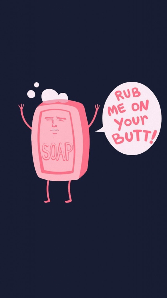 Cartoon soap bubble funny transgressive free wallpaper for mobile - medium preview image