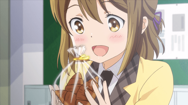 Woman holding bread surprised expression free wallpaper for desktop - medium preview image