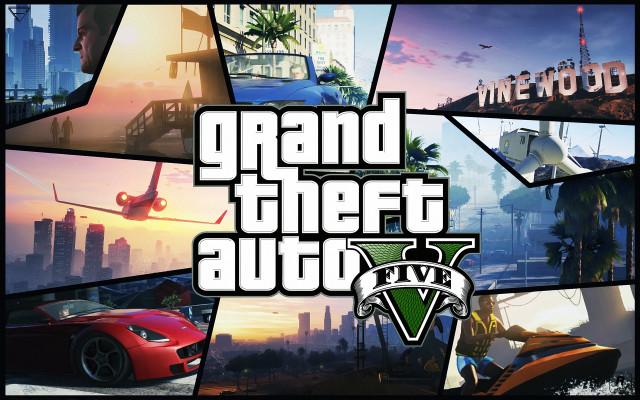Gta5 collage plane city beach free wallpaper for desktop - medium preview image