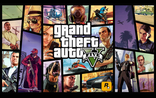 Gta characters vehicles collage photos free wallpaper for desktop - medium preview image