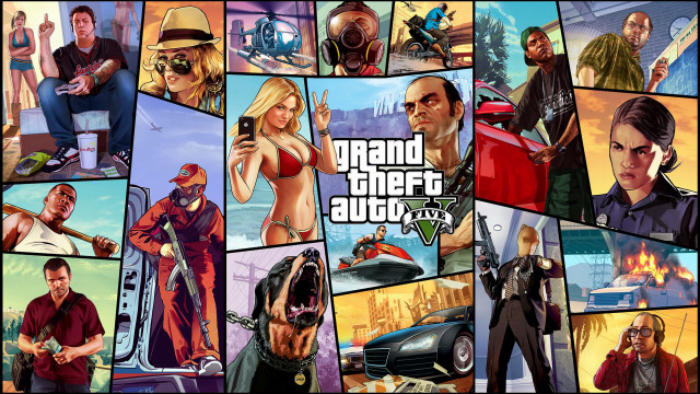 Gta v collage people vehicles #3 free wallpaper for desktop - medium preview image