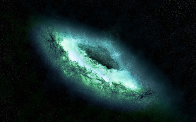 Green black spiral space matte free wallpaper for desktop - medium preview image
