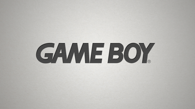 Game boy logo black gray free wallpaper for desktop - medium preview image