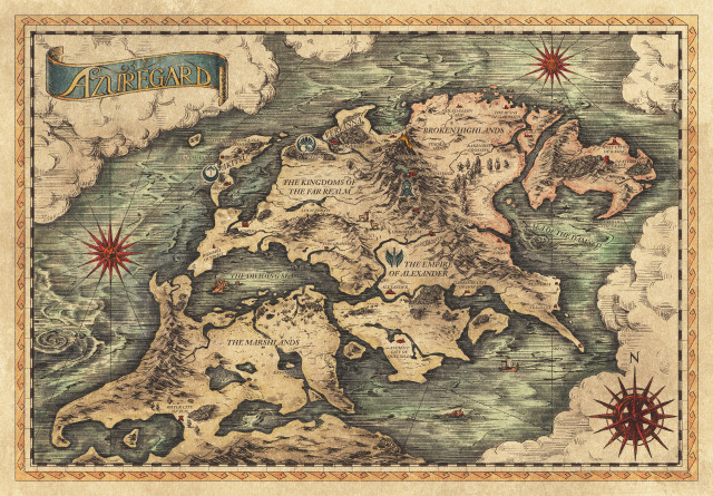 Kingdom seven lands narnia map free wallpaper for desktop - medium preview image