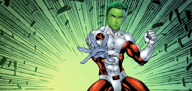 Man white red suit green free wallpaper for desktop - medium preview image