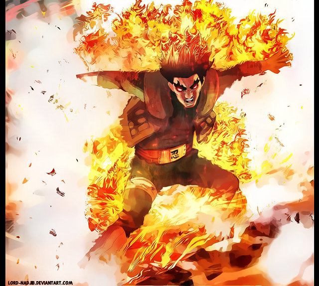 Fire flying man autumn leaves free wallpaper for tablet - medium preview image