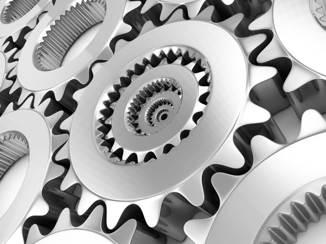 Metal gear wheel biomechanical computer free wallpaper for desktop - medium preview image