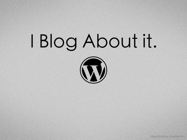 Wordpress logo i blog conceptual free wallpaper for desktop - medium preview image