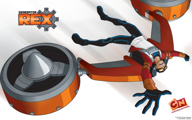 Man falling mechanical device cartoon free wallpaper for desktop - medium preview image