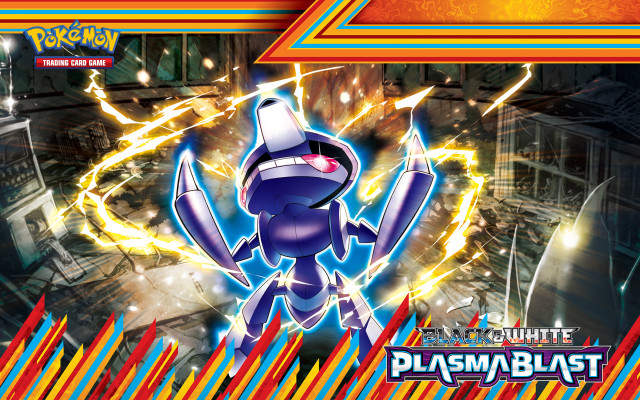 Pokemon character lightning effect caption free wallpaper for desktop - medium preview image