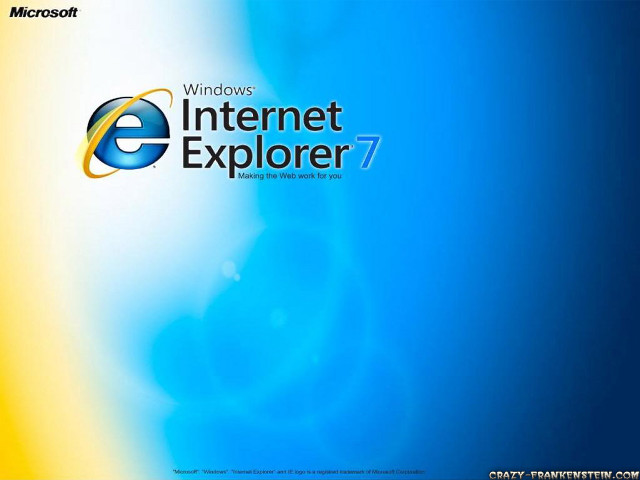 Blue yellow background internet explorer free wallpaper for desktop - medium preview image