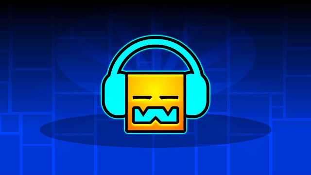 Blue yellow headphone face blue free wallpaper for desktop - medium preview image