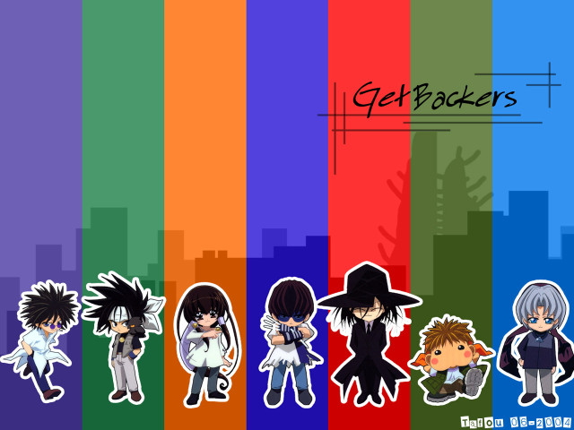 Anime group rainbow background get free wallpaper for desktop - medium preview image