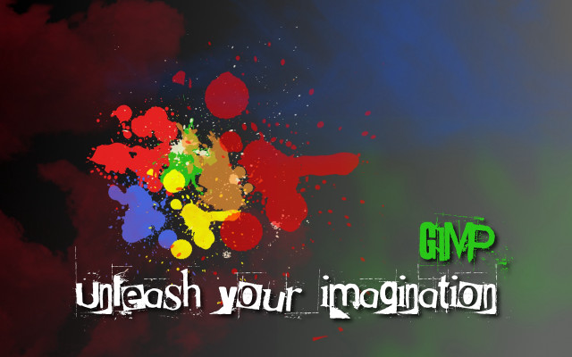 Colorful background message underneath free wallpaper for desktop - medium preview image