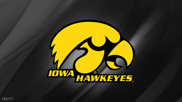 Iowa hawks logo black yellow free wallpaper for desktop - medium preview image