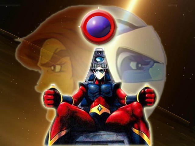 Cartoon character chair red ball free wallpaper for desktop - medium preview image