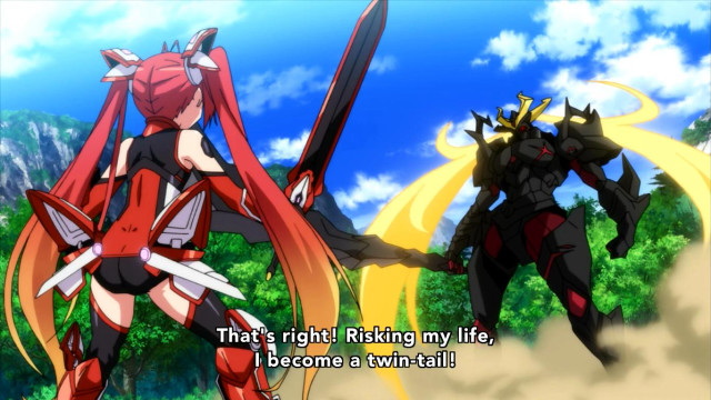 Anime characters swords quote taking free wallpaper for desktop - medium preview image