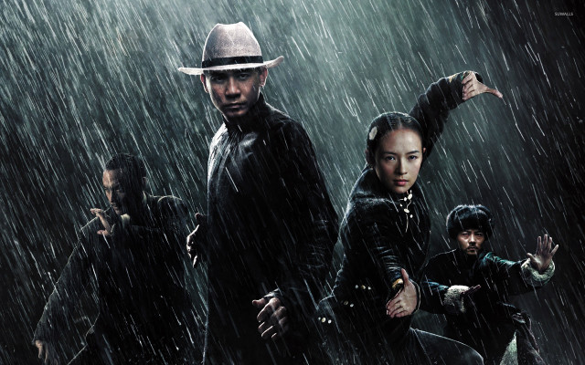 Group rain pointing hat gun free wallpaper for desktop - medium preview image