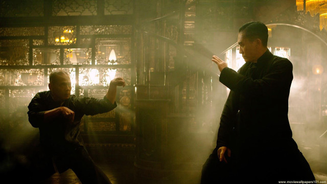 Black suit man cityscape night free wallpaper for desktop - medium preview image