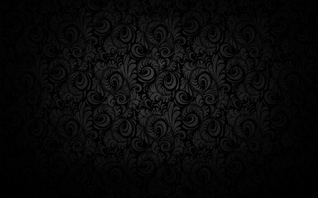 Black wallpaper swirls leaves pattern #7 free wallpaper for desktop - medium preview image