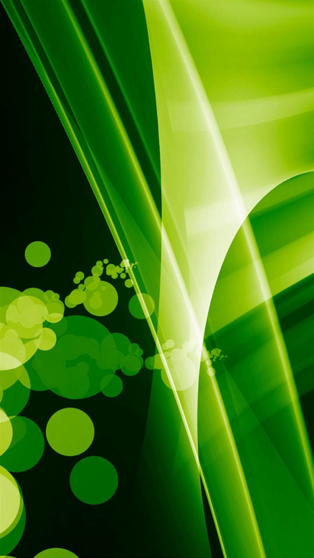 Green abstract background circles lines free wallpaper for mobile - medium preview image