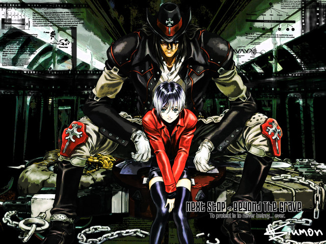 Anime couple bench chains room free wallpaper for desktop - medium preview image