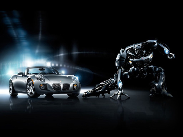Car robot dark room lights free wallpaper for desktop - medium preview image