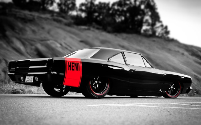 Black red car red stripe #5 free wallpaper for desktop - medium preview image