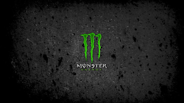 Monster logo black background green #2 free wallpaper for desktop - medium preview image