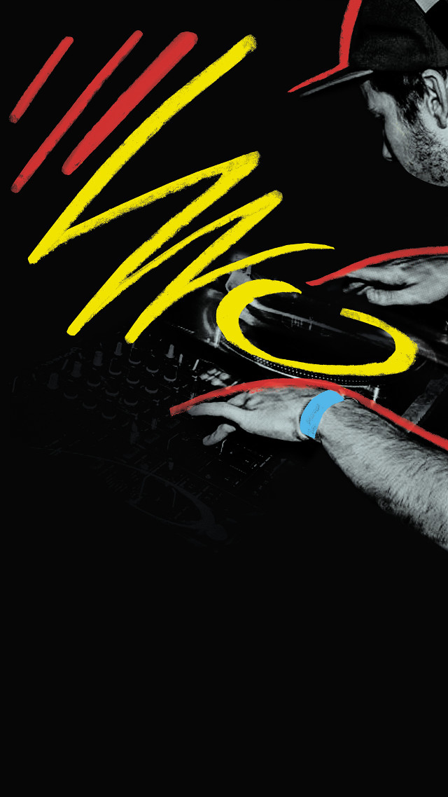 Man typing typewriter hat yellow free wallpaper for mobile - medium preview image