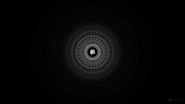 Black white circle letter h free wallpaper for desktop - medium preview image