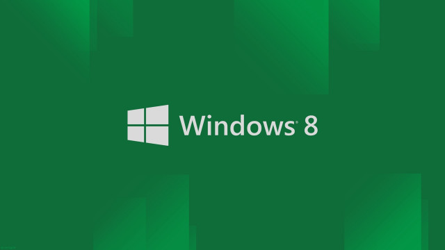 Green background windows8 logo white #2 free wallpaper for desktop - medium preview image