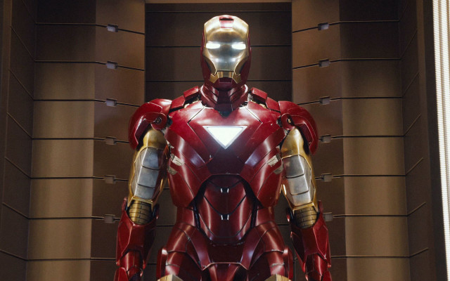 Ironman suit museum brick wall free wallpaper for desktop - medium preview image
