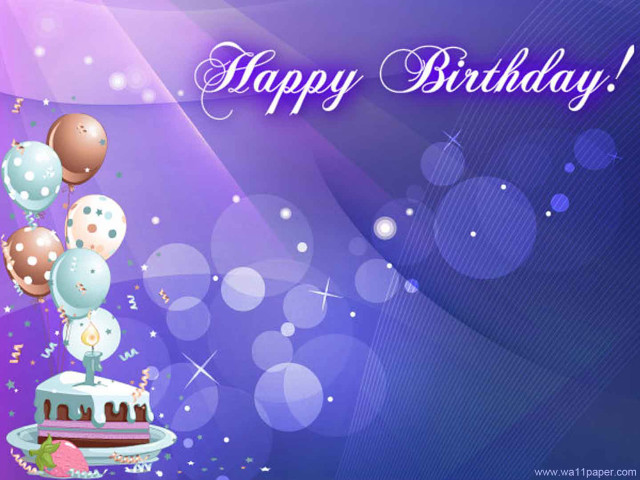 Birthday balloons cake bokeh sparkle free wallpaper for desktop - medium preview image
