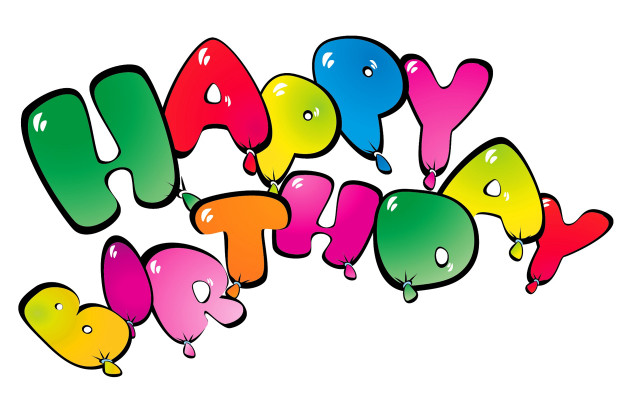 Happy birthday balloons letters numbers free wallpaper for desktop - medium preview image