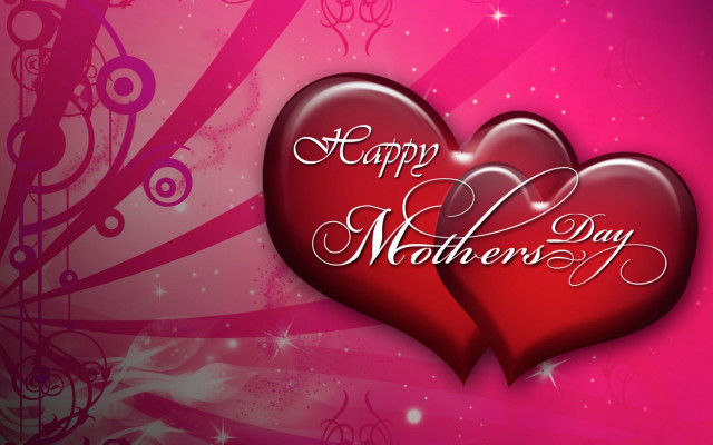 Two hearts happy mothers day free wallpaper for desktop - medium preview image