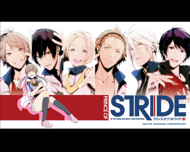Anime characters stride red white free wallpaper for desktop - medium preview image