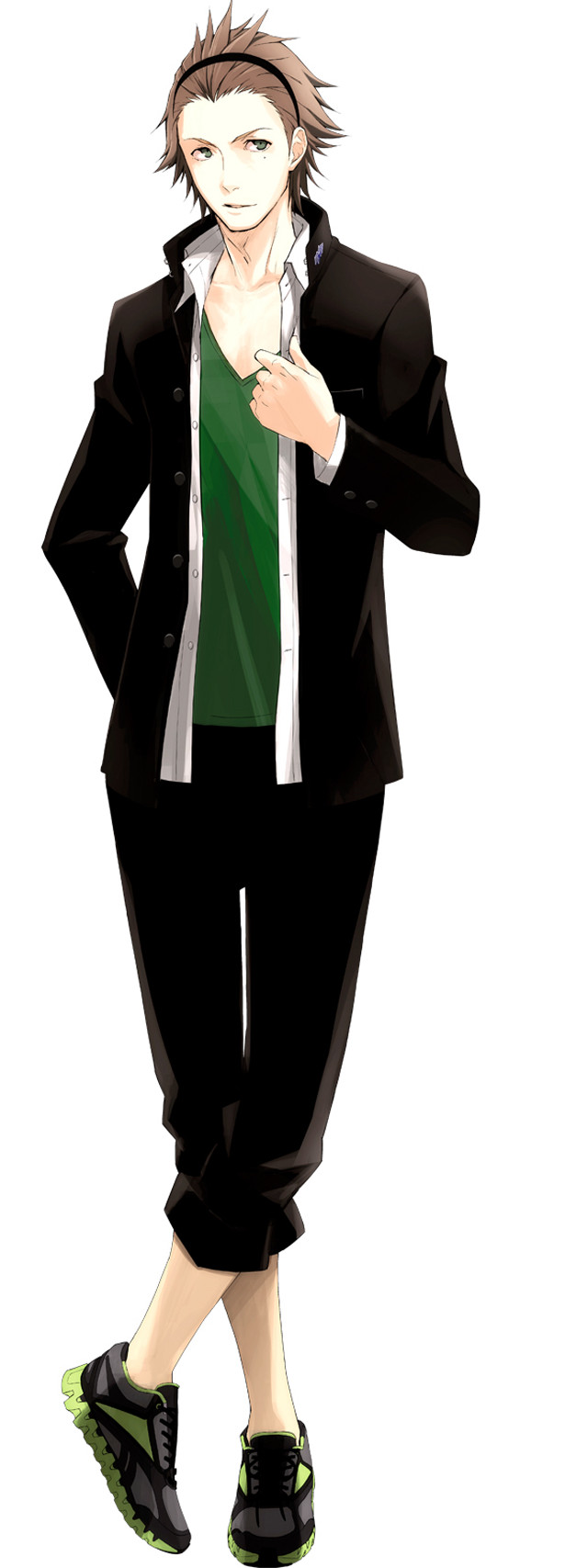 Cedric seaut portrait fullbody black free wallpaper for mobile - medium preview image