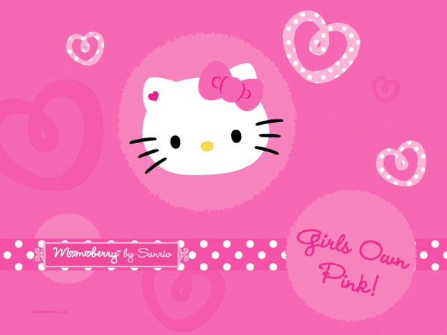 Hello kitty wallpaper hearts bow #2 free wallpaper for desktop - medium preview image