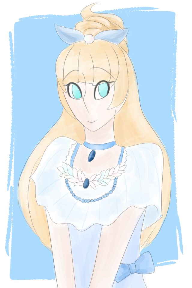 Alice prin blonde hair blue free wallpaper for mobile - medium preview image