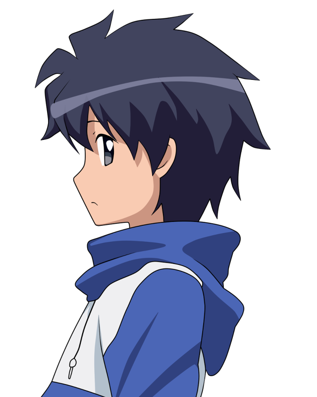 Blue hoodie black background white free wallpaper for mobile - medium preview image