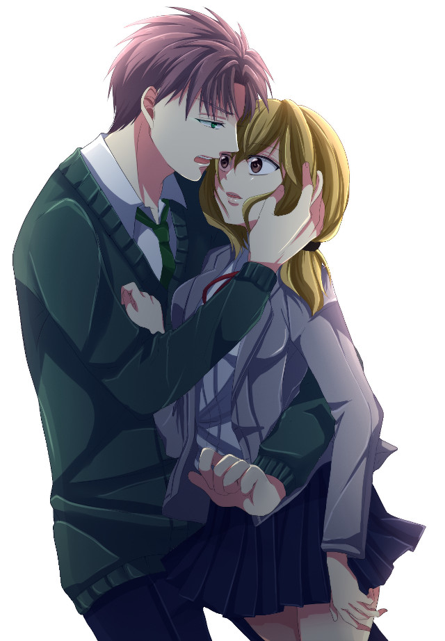 Hugging couple white background sots free wallpaper for mobile - medium preview image