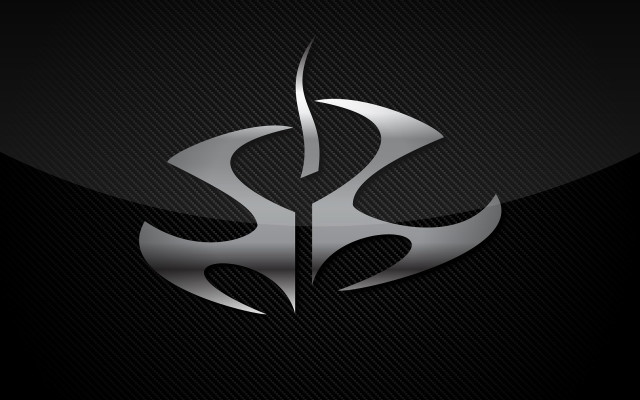 Black silver logo white symbol free wallpaper for desktop - medium preview image